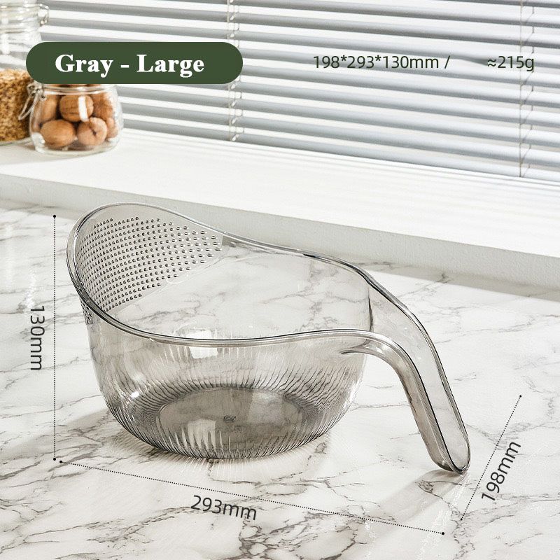 Multipurpose Rice Washing Bowl Strainer with Handle