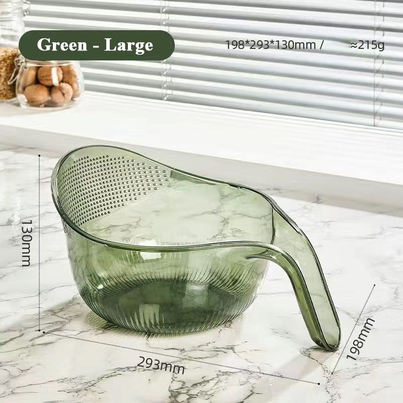 Multipurpose Rice Washing Bowl Strainer with Handle