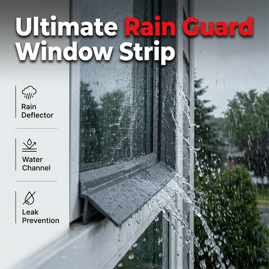 🏠 Flexible Window Crevice Rain Seal Barrier Strip – Self-adhesive & weatherproof – Keeps rain & drafts out – easy to cut and install 🌧️✨