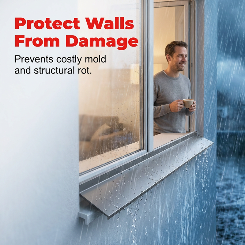 🏠 Flexible Window Crevice Rain Seal Barrier Strip – Self-adhesive & weatherproof – Keeps rain & drafts out – easy to cut and install 🌧️✨