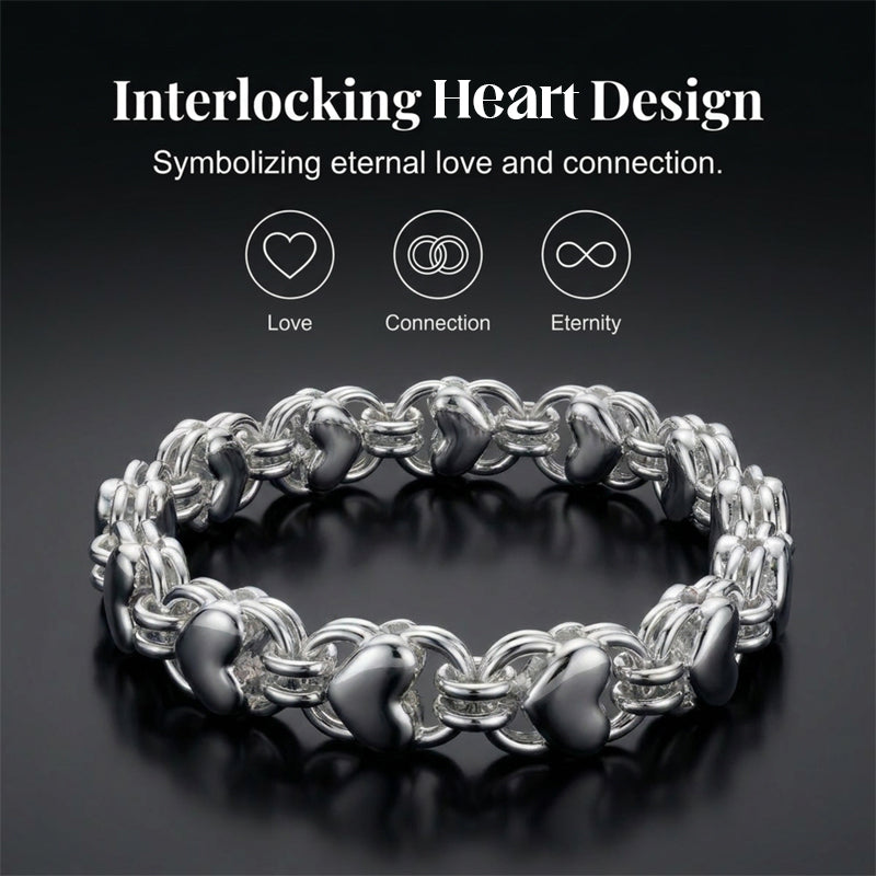 ⏳Time-Limited Special⏰Double Chain Heart Charm Bracelet