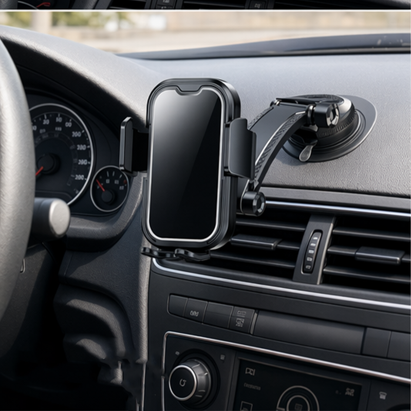 🚗 LIMITED-TIME 50% OFF! ✨ Magnetic Suction Car Phone Mount – Nano Vacuum, One-Handed Use, Multi-Angle 📱