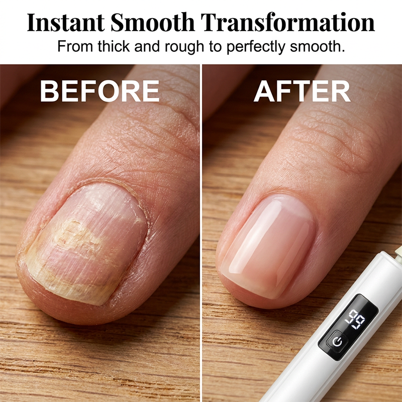 ⏳🔥LIMITED-TIME 50% OFF! ⏰Professional Electric Nail Polisher – Smooths thick nails, 99-speed display. Multiple heads for shaping & buffing. Salon at home! 🌟💎