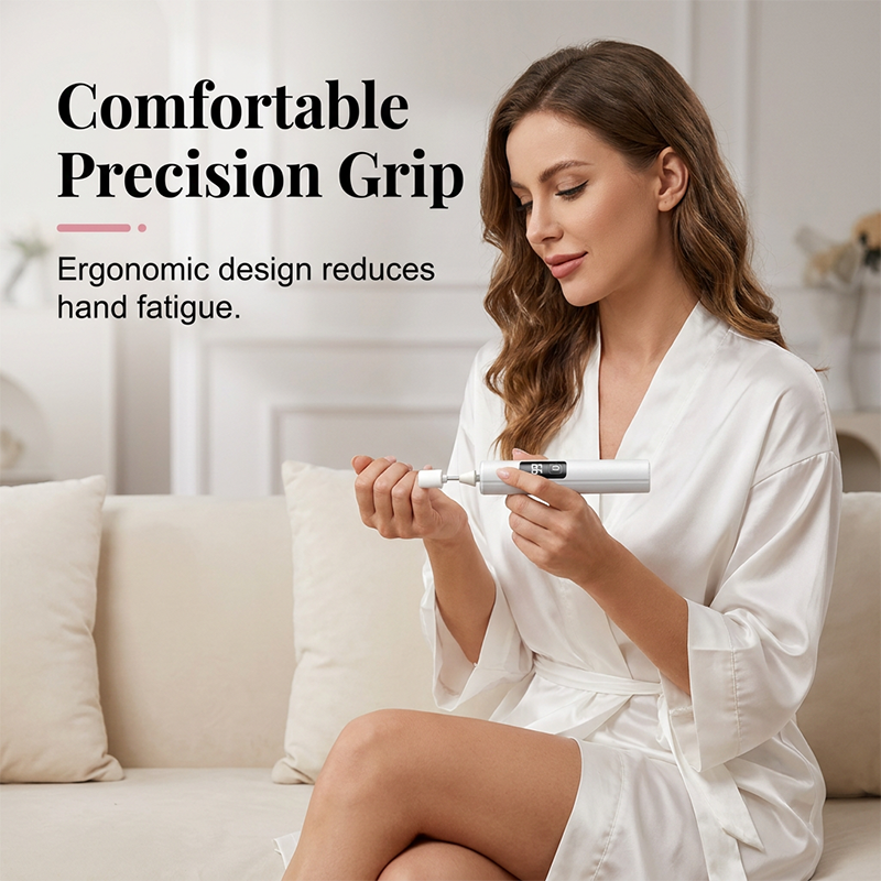 ⏳🔥LIMITED-TIME 50% OFF! ⏰Professional Electric Nail Polisher – Smooths thick nails, 99-speed display. Multiple heads for shaping & buffing. Salon at home! 🌟💎