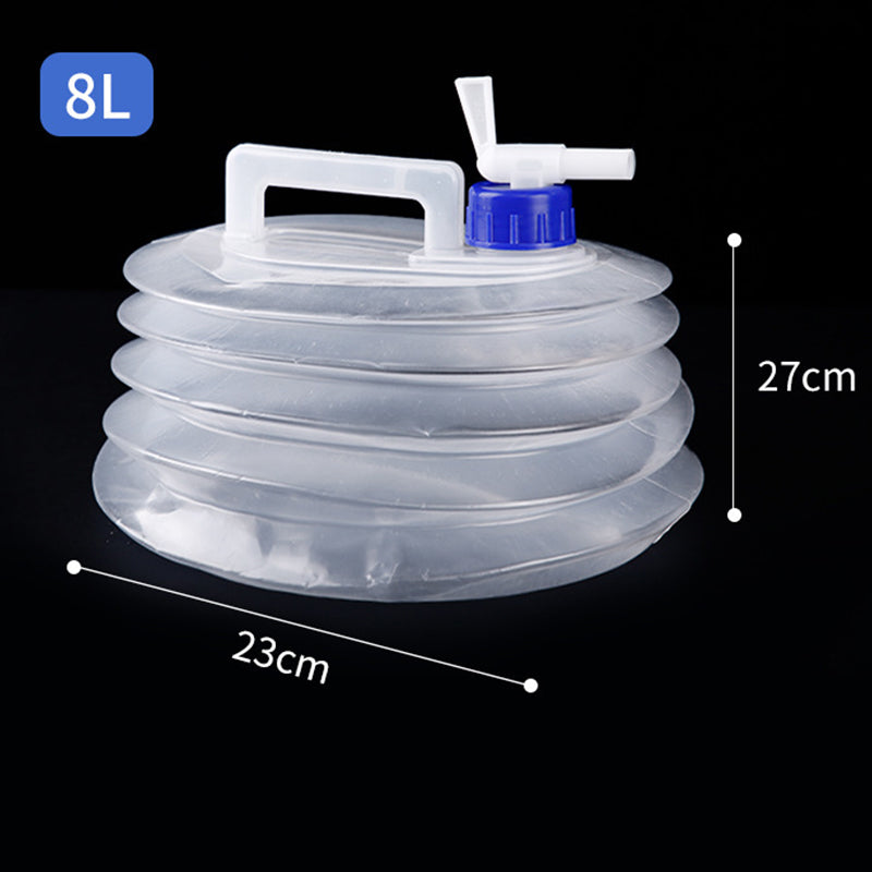 📢📢50% OFF!!⏰💧 Collapsible Water Container with Spigot – Portable Folding Water Jug for Camping, Picnic, Outdoor & Emergency Use ✨