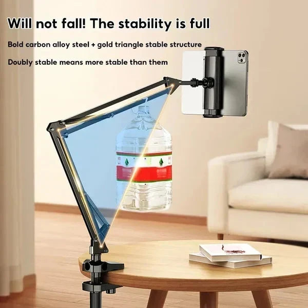 📢📢50% OFF !! ⏰ Hidden tablet stand – fits gaps, 4 joints, 360° rotation, hands-free!