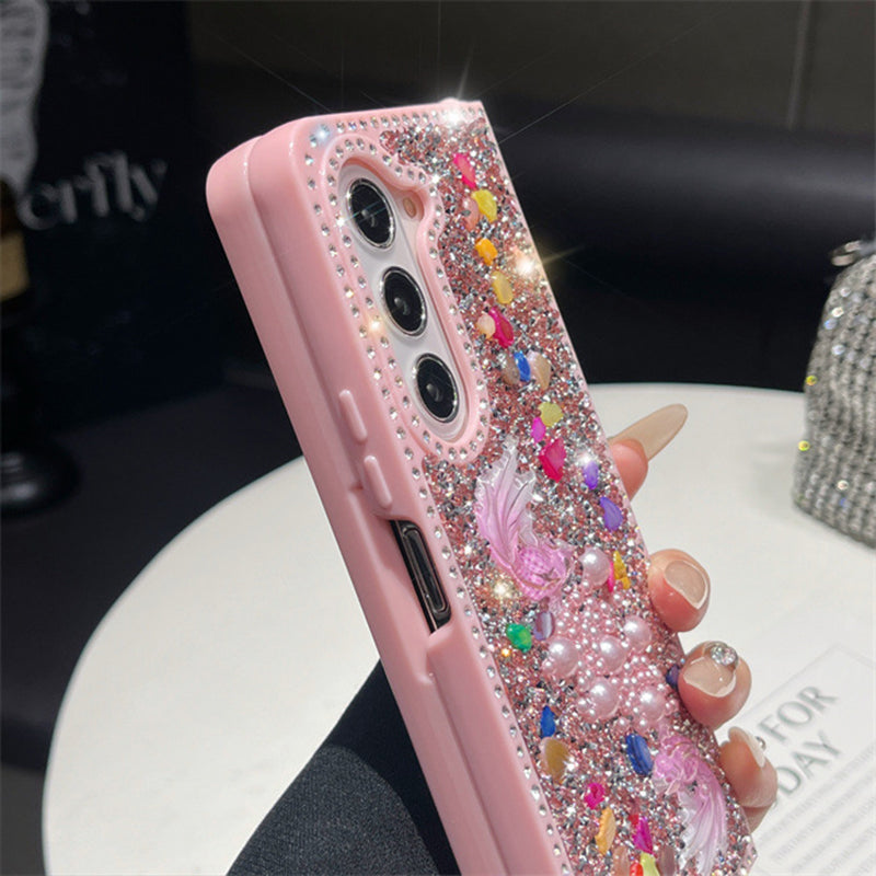 🎉 2026 Sale — Over 18,000 Sold! 📱 Glitter Phone Case with Wrist Strap – Sparkling Goldfish Design ✨