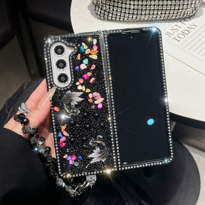 🎉 2026 Sale — Over 18,000 Sold! 📱 Glitter Phone Case with Wrist Strap – Sparkling Goldfish Design ✨