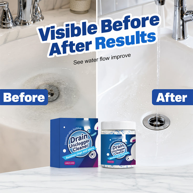 📢📢50% OFF !! ⏰Fast-Acting Pipe Drain Cleaner Powder