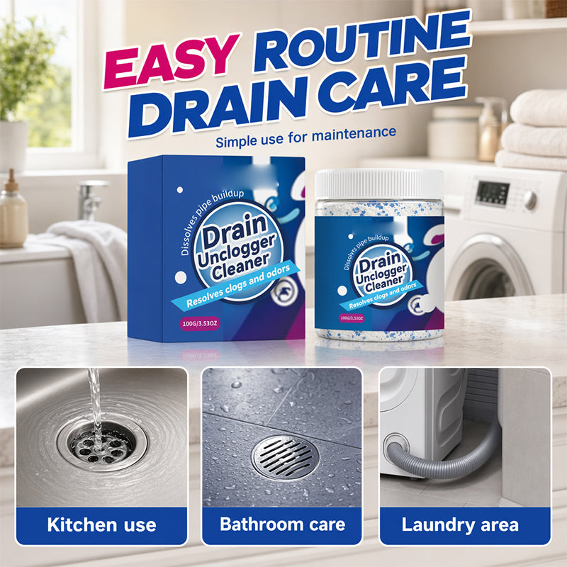 📢📢50% OFF !! ⏰Fast-Acting Pipe Drain Cleaner Powder