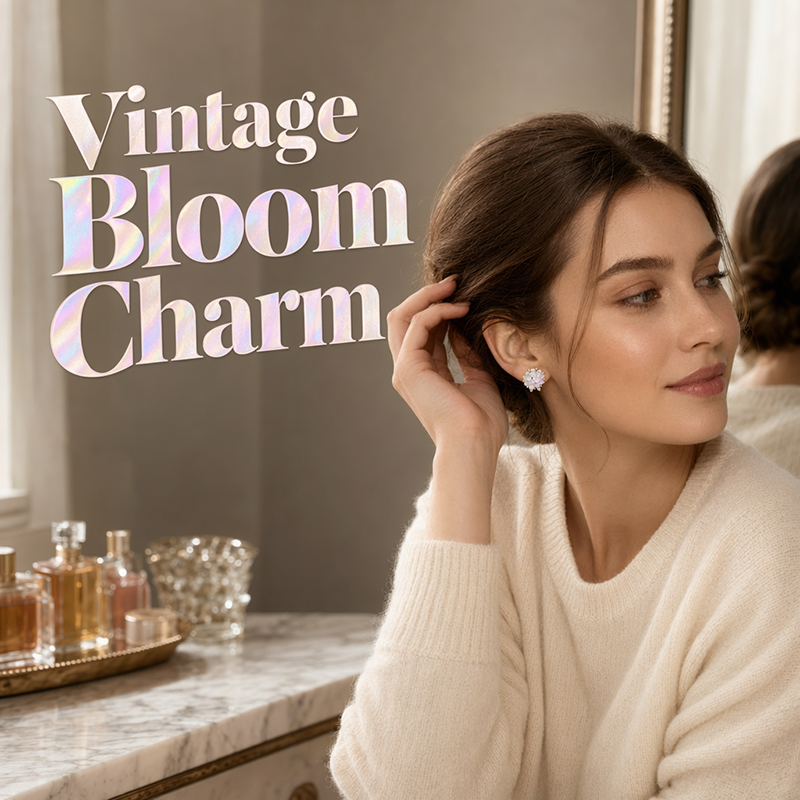 💎 2026 Sale — Over 52,000 Sold!✨ Elegant Floral Stud Earrings – Sparkling Detail & Lightweight Comfort 🌸