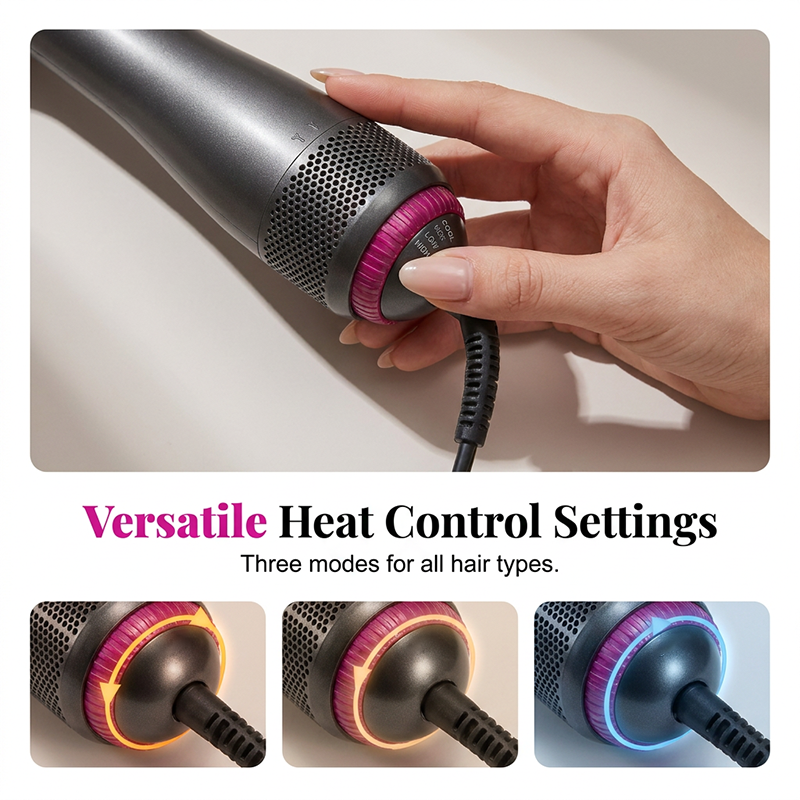 ⏳Time-Limited Special⏰Professional 3-in-1 Hot Air Brush – Dry, Detangle & Volumize in One Step ✨
