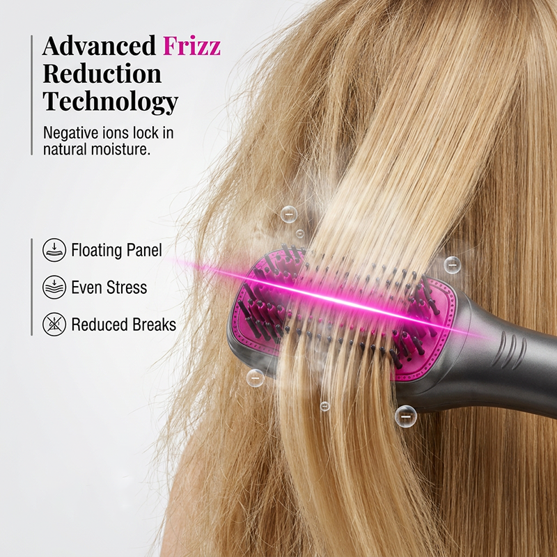 ⏳Time-Limited Special⏰Professional 3-in-1 Hot Air Brush – Dry, Detangle & Volumize in One Step ✨