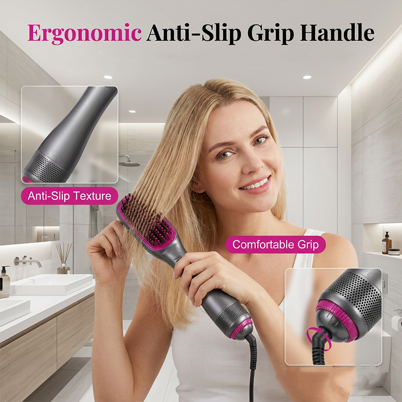 ⏳Time-Limited Special⏰Professional 3-in-1 Hot Air Brush – Dry, Detangle & Volumize in One Step ✨
