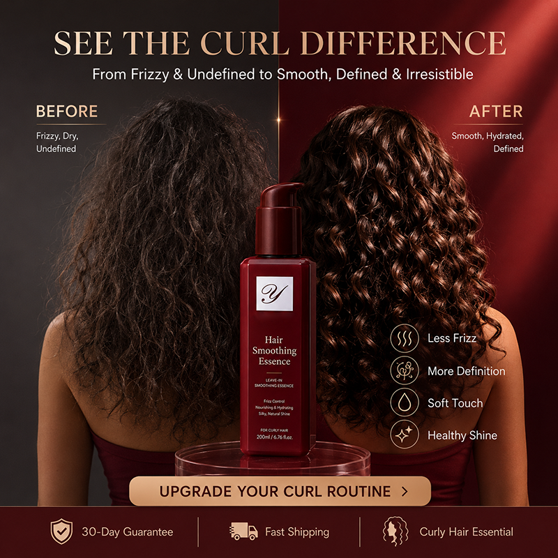 🌸 50% OFF NOW! 🌸Nourishing Leave-In Conditioner for Frizzy Hair – Get Sleek, Styled Hair Effortlessly, No Fuss, No Flyaways ✨