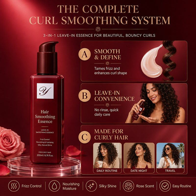 🌸 50% OFF NOW! 🌸Nourishing Leave-In Conditioner for Frizzy Hair – Get Sleek, Styled Hair Effortlessly, No Fuss, No Flyaways ✨