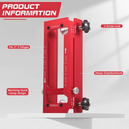 🎉 2026 Sale — Over 22,000 Sold 🔧 Adjustable Door Hinge Mortise Jig Kit 🚪