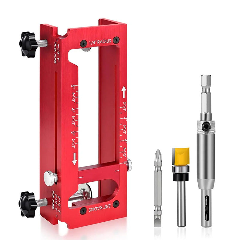 🎉 2026 Sale — Over 22,000 Sold 🔧 Adjustable Door Hinge Mortise Jig Kit 🚪
