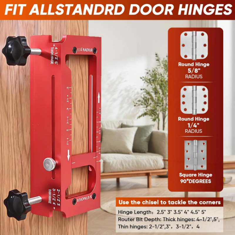 🎉 2026 Sale — Over 22,000 Sold 🔧 Adjustable Door Hinge Mortise Jig Kit 🚪