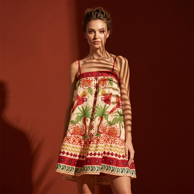 Women's Summer Printed Camisole Dress