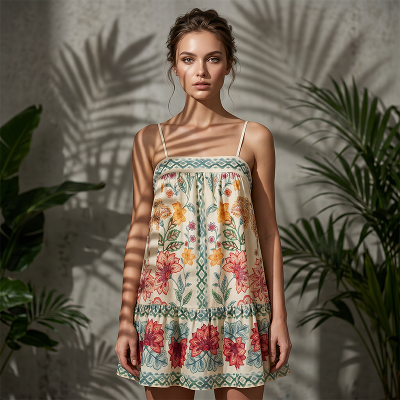 Women's Summer Printed Camisole Dress