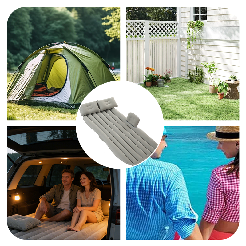 📢📢50% OFF !! ⏰Inflatable Car Air Mattress Travel Bed