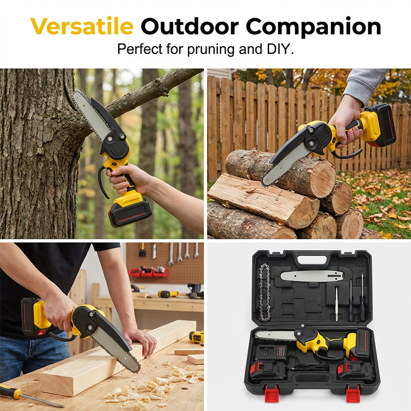 🔥50% OFF NOW🪚Ergonomic Mini Electric Saw with Safety Lock, Cordless Portable Cutting Tool for Wood DIY Craft