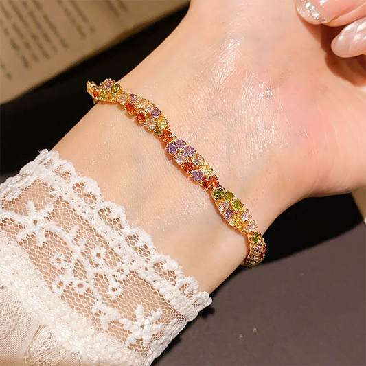 ✨Buy 1 Get 1 Free💎Retro Crossover Twisted Multicolor Zircon Adjustable Bracelet for Women
