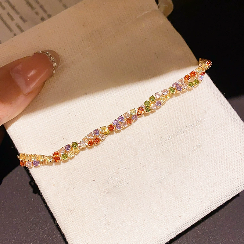 ✨Buy 1 Get 1 Free💎Retro Crossover Twisted Multicolor Zircon Adjustable Bracelet for Women