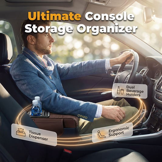 Multifunctional Car Console Storage Box & Armrest