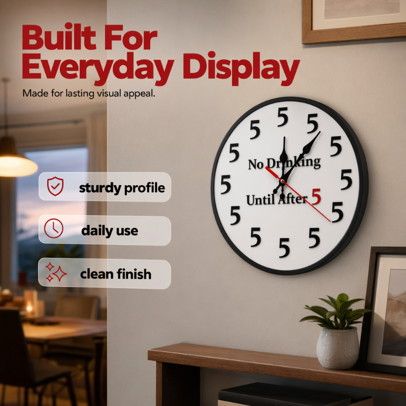 🎉 2026 Sale — Over 10,000 Sold! 🍻 Novelty Wall Clock for Party Decor – Fun & Bold Design ⏰
