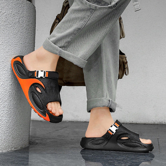 👟 Men's 2-Way EVA Sandals | Breathable Hollow Design, Massage Footbed & Non-Slip Grip – Casual Summer Slides