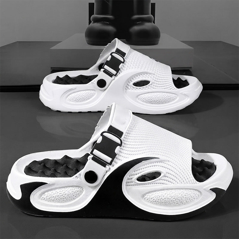 👟 Men's 2-Way EVA Sandals | Breathable Hollow Design, Massage Footbed & Non-Slip Grip – Casual Summer Slides