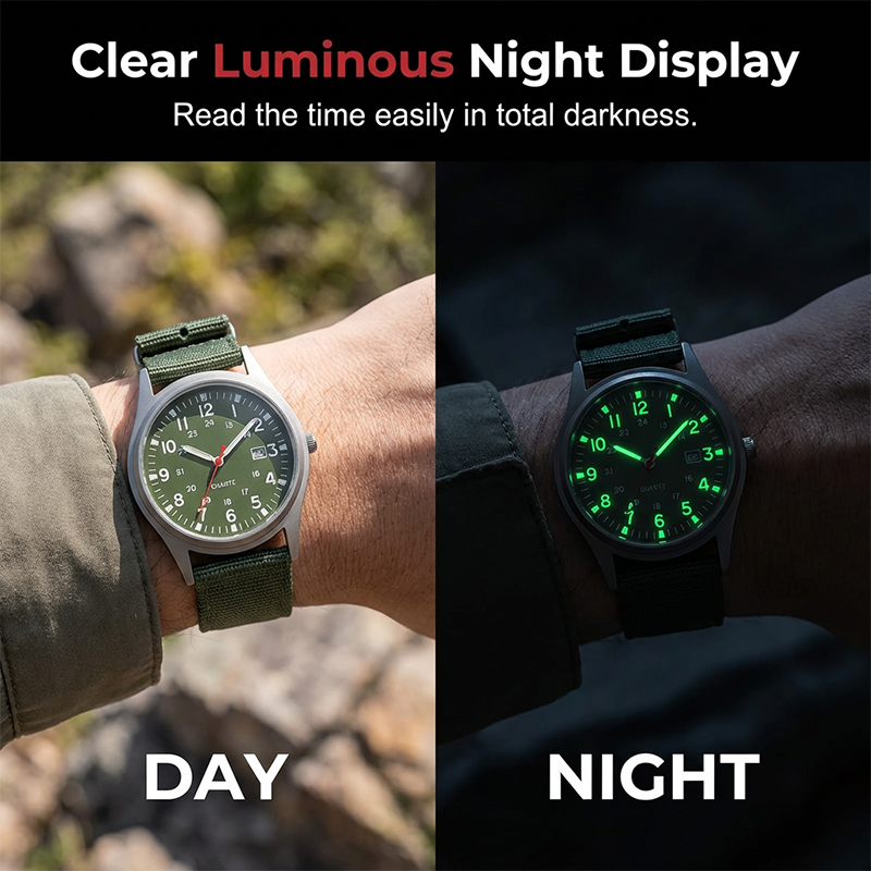 ⌚ 50% OFF NOW! ✨ Classic Daily Wear Luminous Quartz Watch – Luminous dial, precise quartz movement & sleek design – Perfect for everyday style & office wear 💼