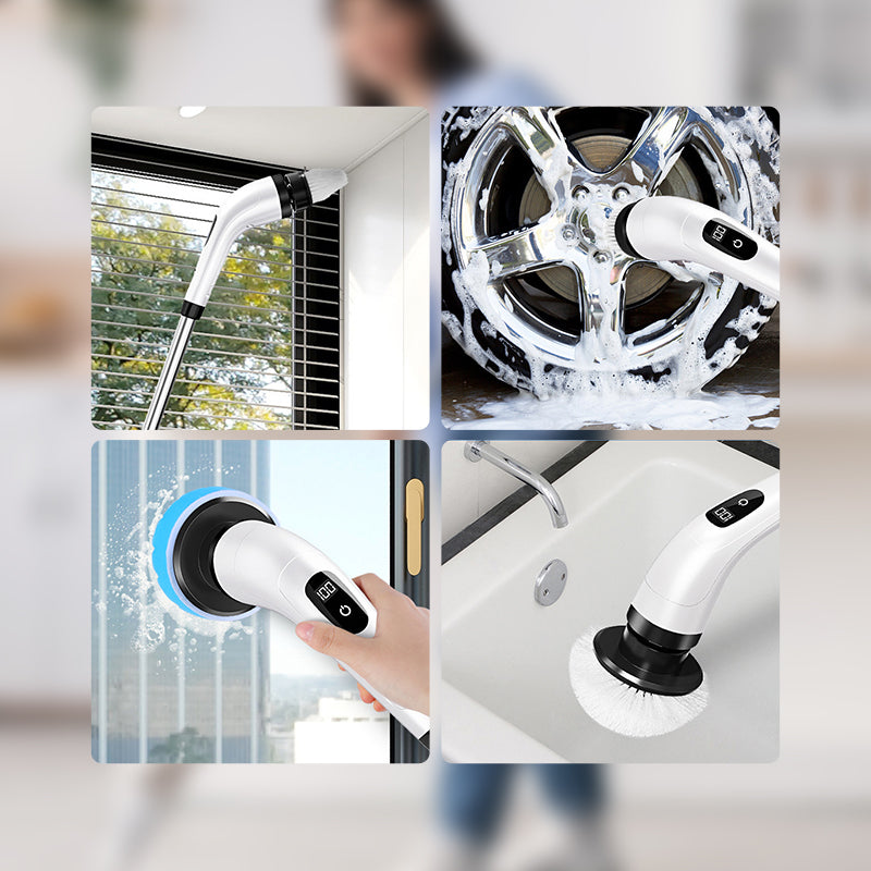 🎉 2026 Sale — Over 28,500 Sold!🧽8‑in‑1 Electric Cleaning Brush Set 🏠