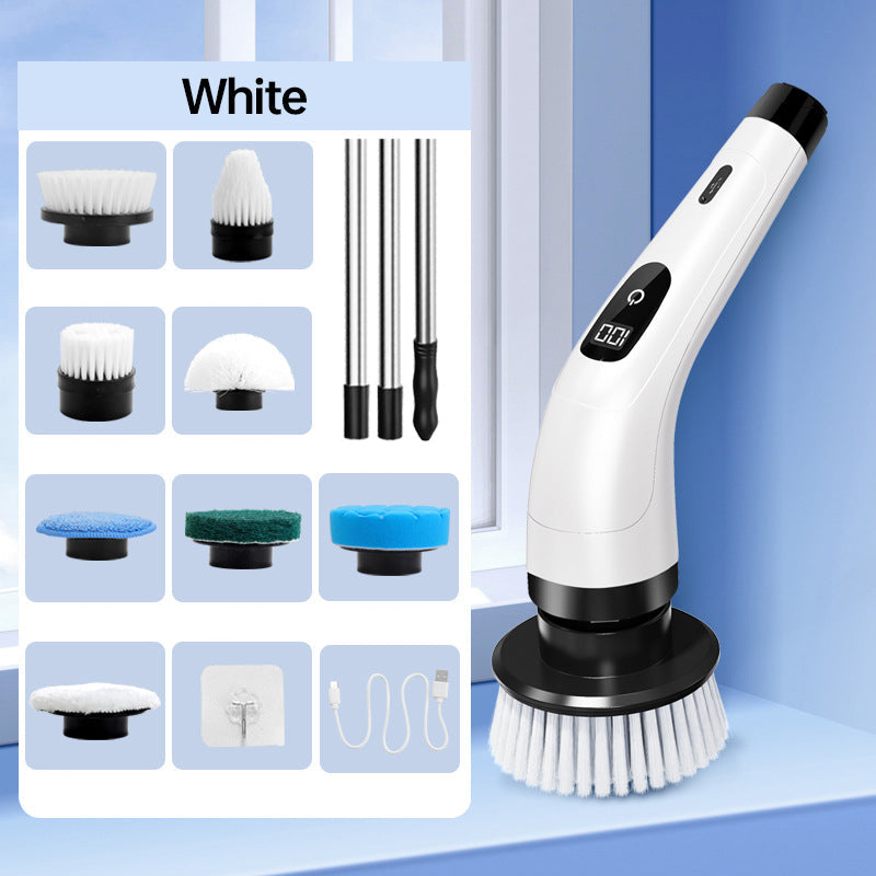 🎉 2026 Sale — Over 28,500 Sold!🧽8‑in‑1 Electric Cleaning Brush Set 🏠
