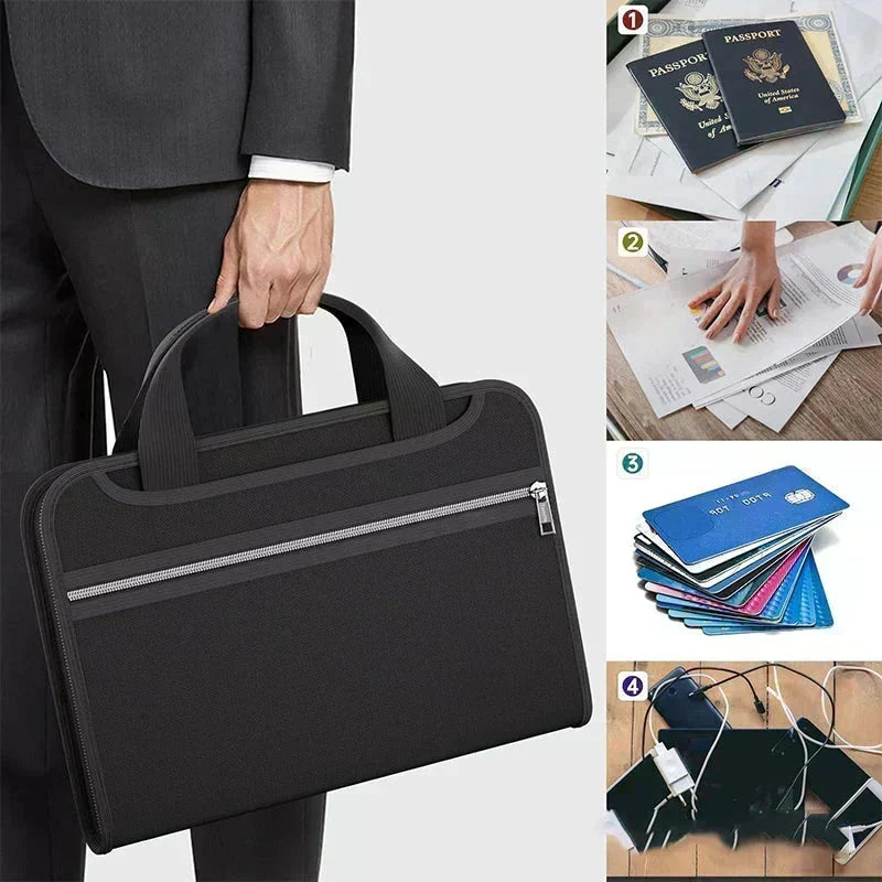 ⏳Time-Limited Special⏰💞 Fireproof Accordion File Folder – Ultimate Document Security 🌸