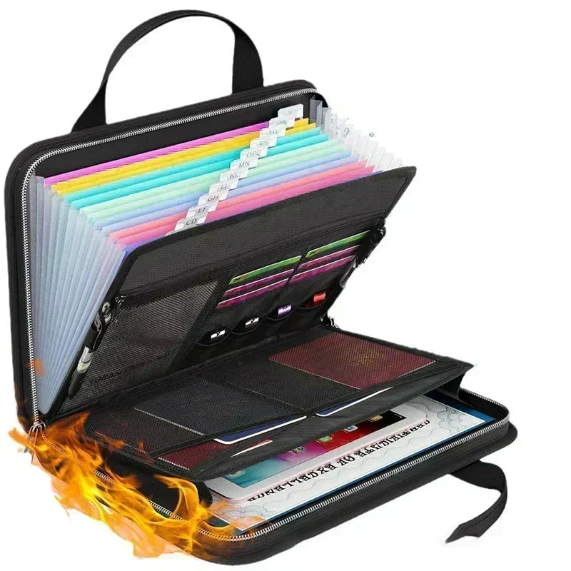 ⏳Time-Limited Special⏰💞 Fireproof Accordion File Folder – Ultimate Document Security 🌸