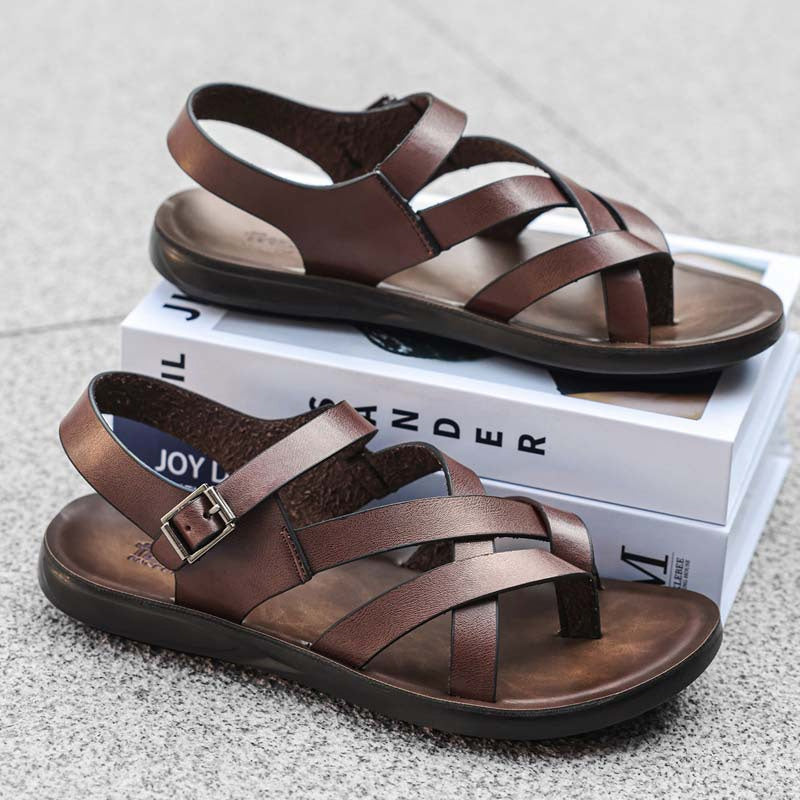 Men Roman Sandals Summer Casual Soft Sole Beach Shoes