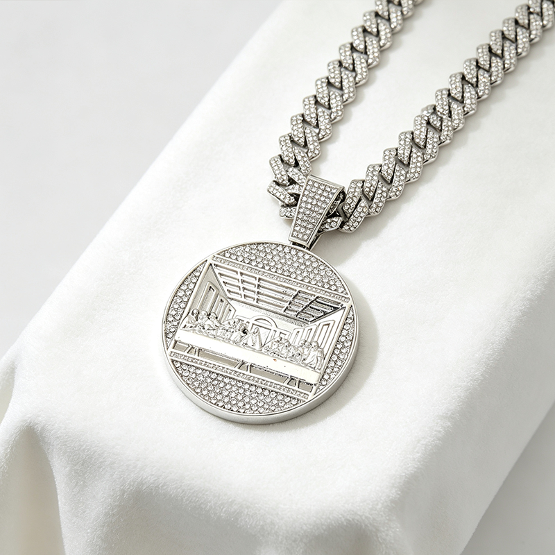 Statement Cuban Pendant Chain Necklace
