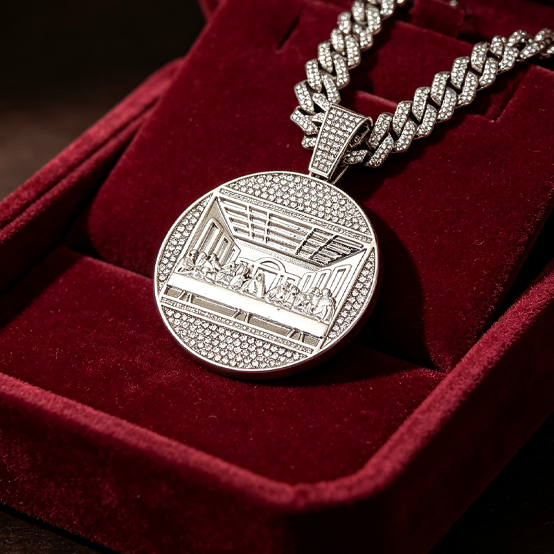 Statement Cuban Pendant Chain Necklace