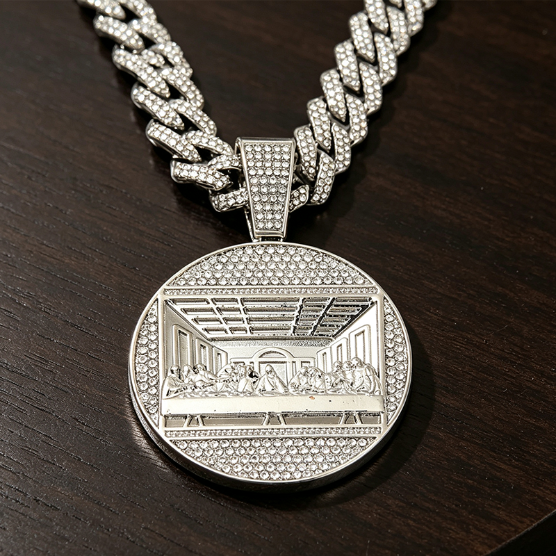 Statement Cuban Pendant Chain Necklace