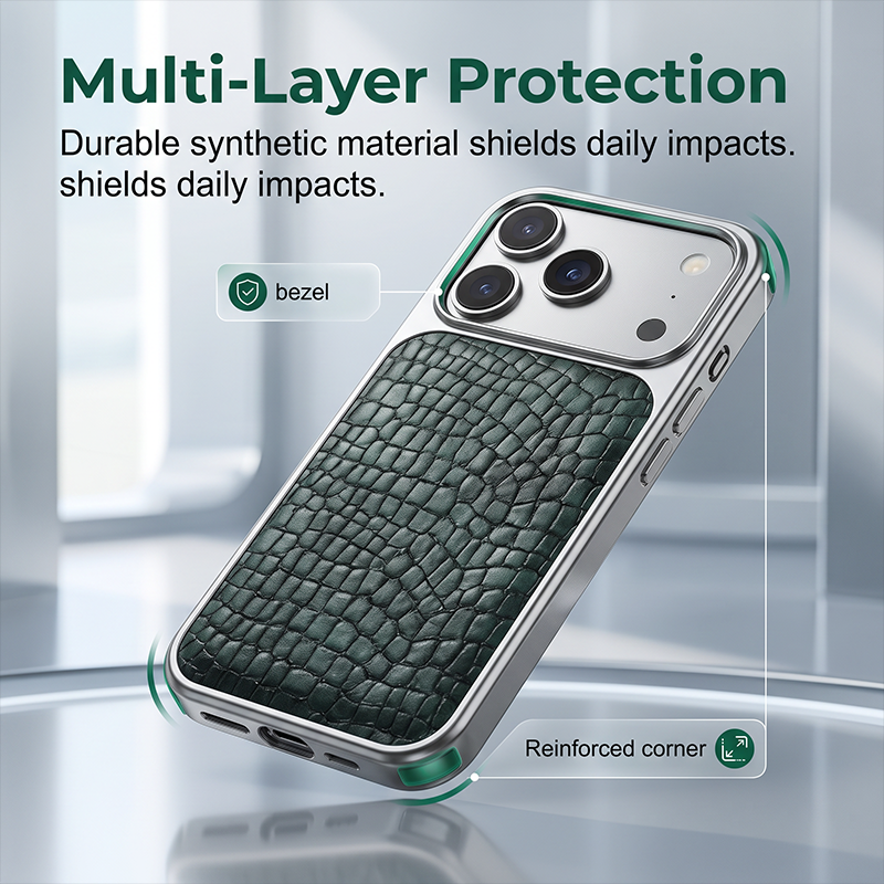 Alligator Pattern Slim Phone Case