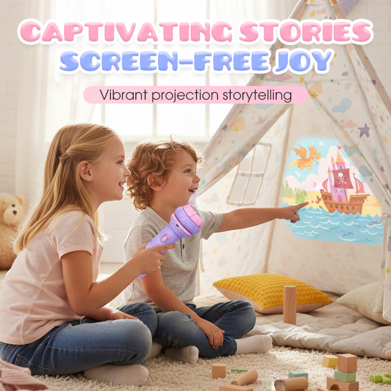 Early Education Projector Torch for Kids 🔦 Click, Project & Learn – A Pocket-Sized Nighttime Adventure ✨