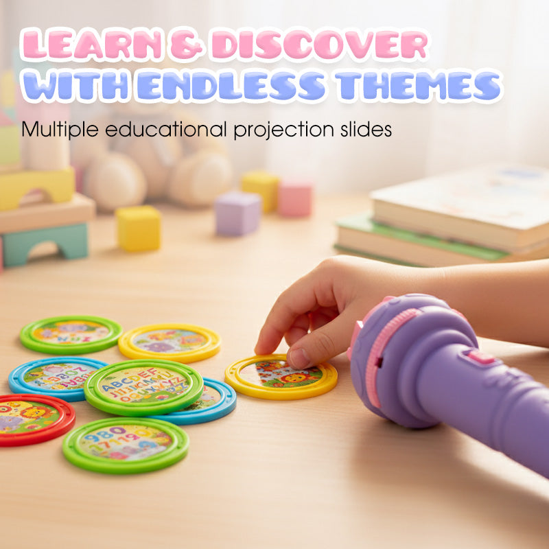 Early Education Projector Torch for Kids 🔦 Click, Project & Learn – A Pocket-Sized Nighttime Adventure ✨