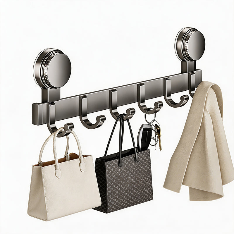 Suction Cup Over Door Hook Rack