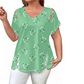 🎉 LIMITED TIME 50% OFF! 👚 Women's Summer V-Neck Printed Top – Strappy Cutout Shoulders & Lace-Up Side Slits ❤️