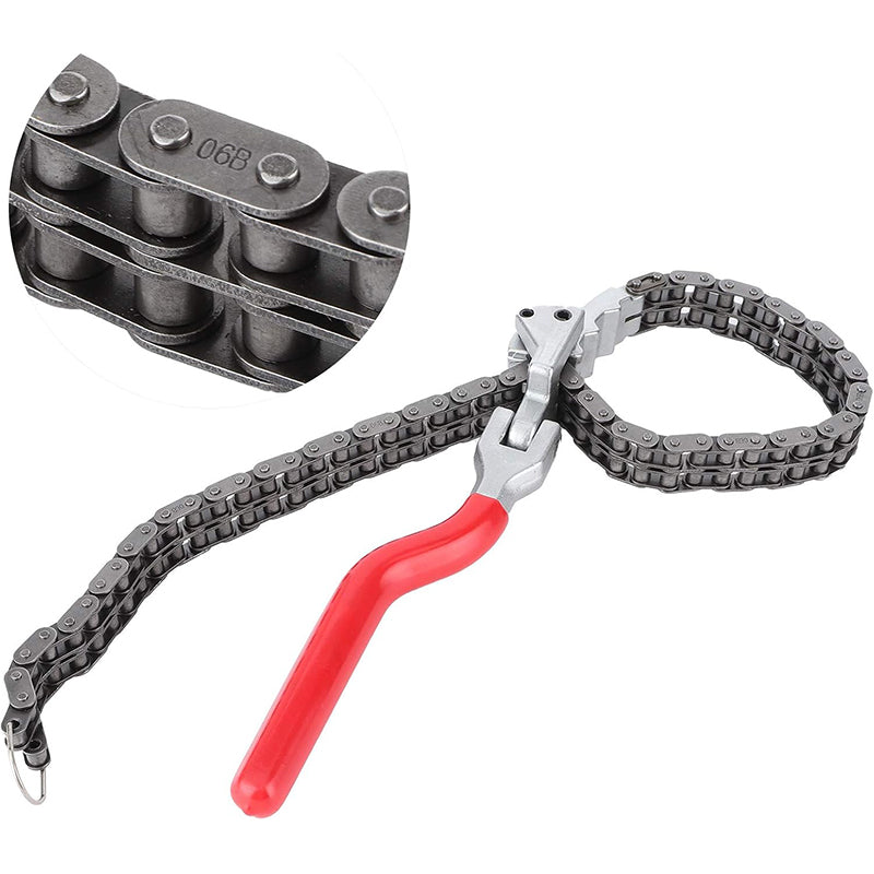 ⛓️ Heavy-Duty Chain Oil Filter Wrench – Wide 60-195mm Coverage, Reinforced Chain, Comfortable Grip – For Cars, Trucks & SUVs 💪