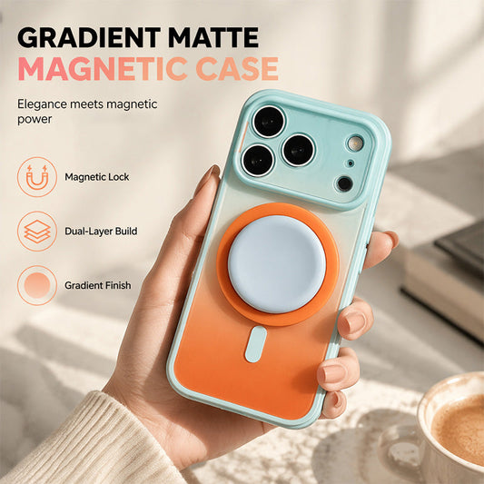 Magnetic Gradient Phone Case with Built-in Stand