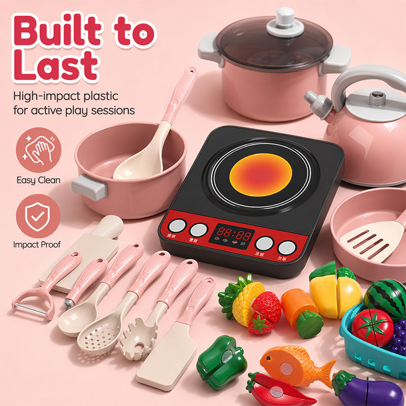 🏕️ LIMITED-TIME 50% OFF! ✨ Camping Themed Kids Pretend Kitchen Playset – Realistic, Interactive, Safe ✨